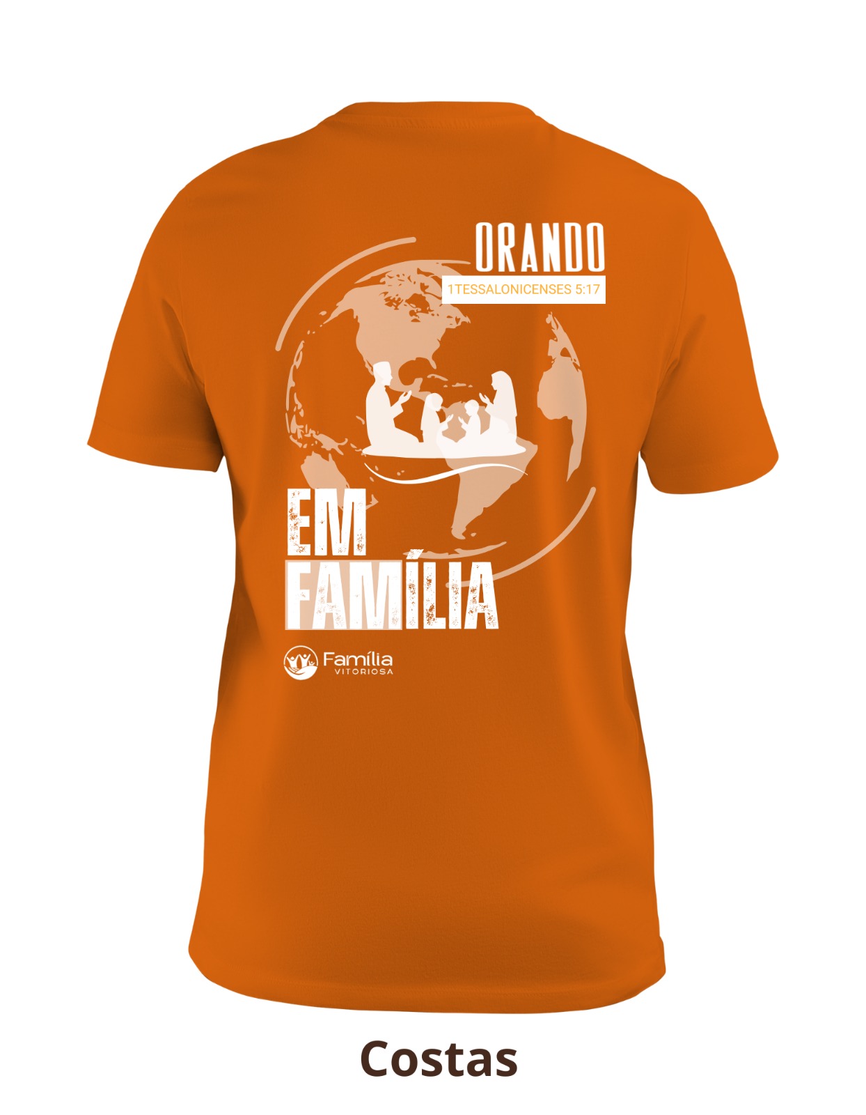 Camisa Laranja Conferencia Familia verso